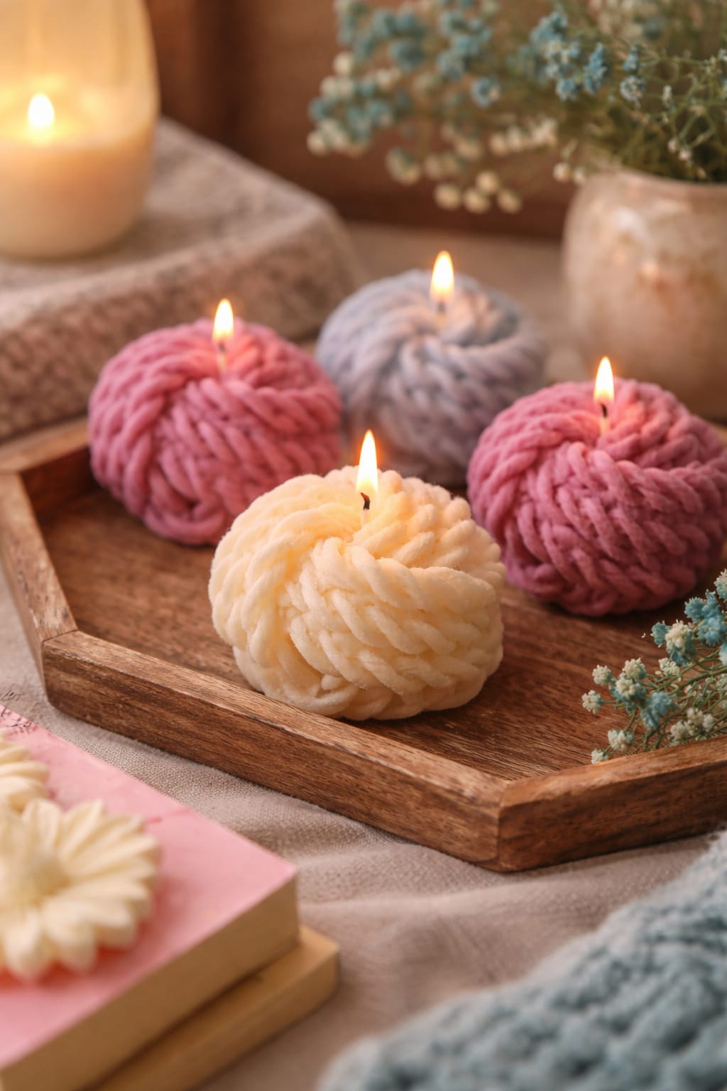 Grandma's wool Candle